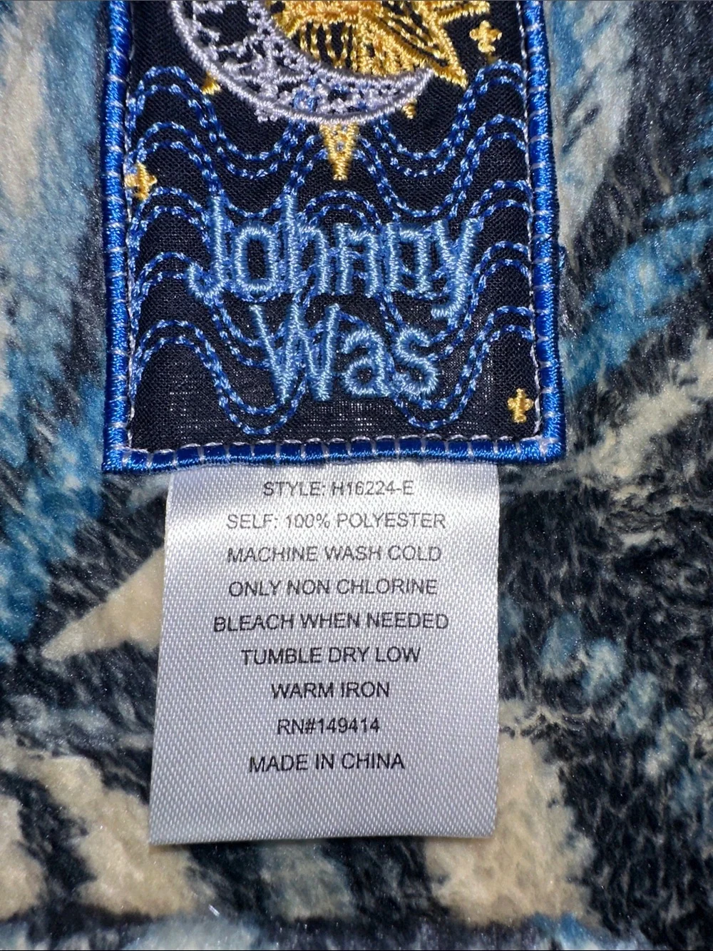 Johnny Was mcdreamer throw blanket with carrying case reversible ♥️ EUC